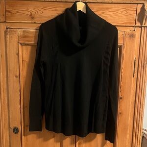 LOFT Black Cowl Neck Sweater